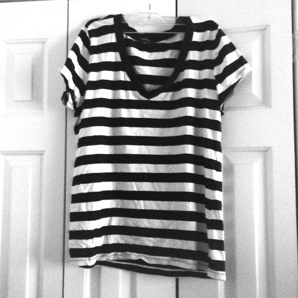 Striped plain shirt